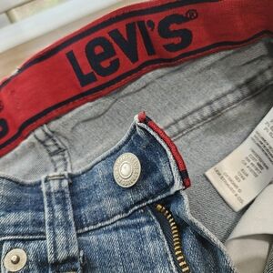 Levi's Red and Blue Denim Jeans